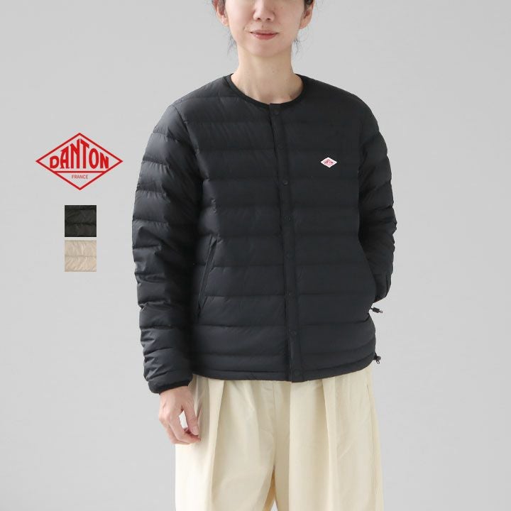 DANTON(ダントン) クルーネック インナーダウンジャケット レディース