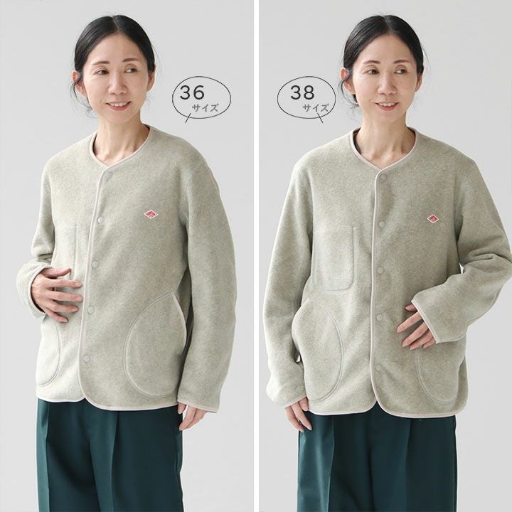 DANTON(ダントン) フリース ノーカラージャケット(JD-8911)の通販