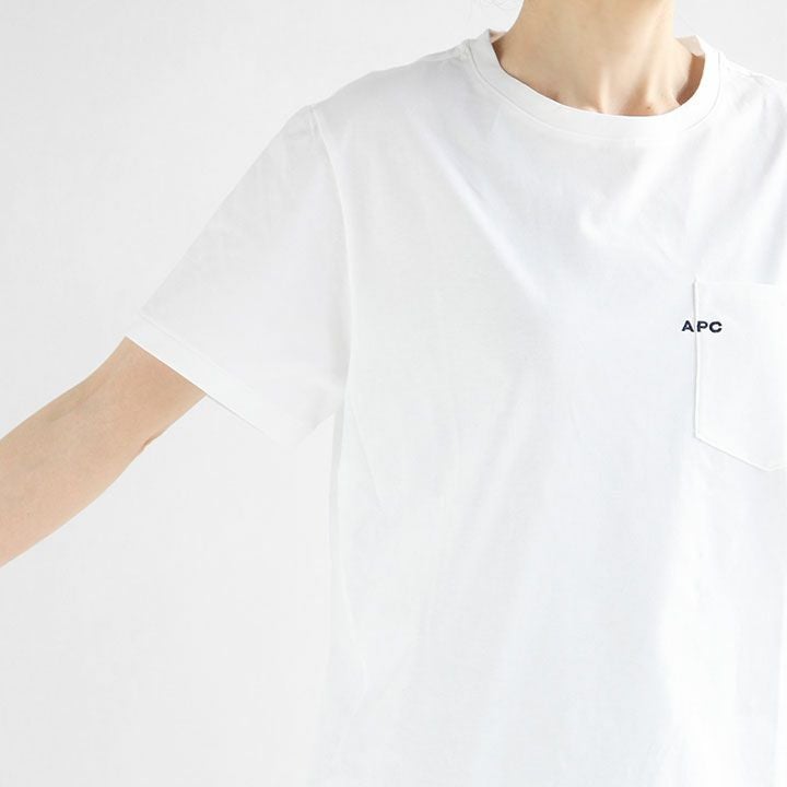 A.P.C. 刺繍入りポケットTシャツ ベージュ M 楽天市場】【SALE／20%OFF】A.P.C. 刺繍入りポケットTシャツ アー