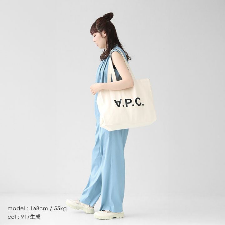 ②新品 タグ付き A.P.C/アーペーセー トートバッグ cofdt-m61443 オフホワイト ヨット柄 幅45cm コットン レタパ対応 札幌 西野店 アーペーセー A.P.C. バッグ トートバッグ エコバッグ ブックバッグ