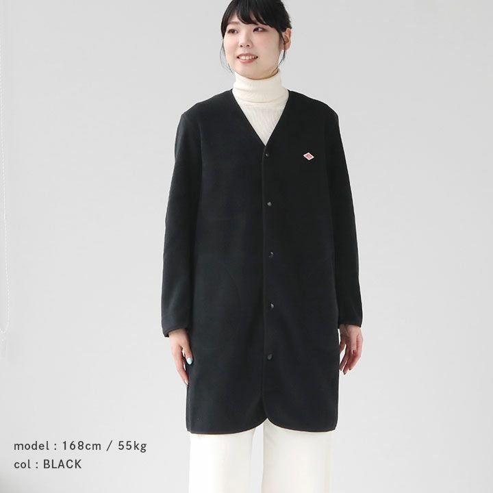 DANTON(ダントン) フリース カラーレスコート(JD-8992)の通販｜NEWS