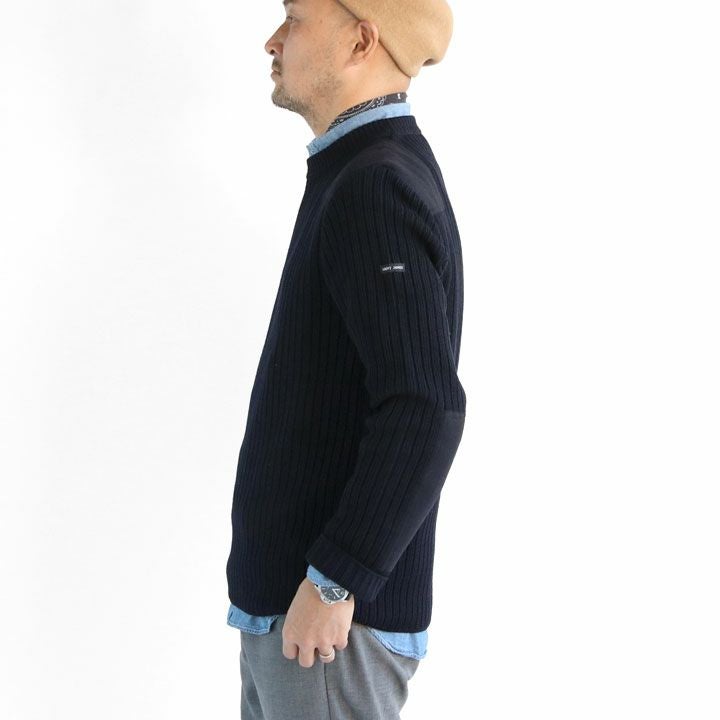 SAINT JAMES(セントジェームス) ショルダー＆エルボーパッチ リブ