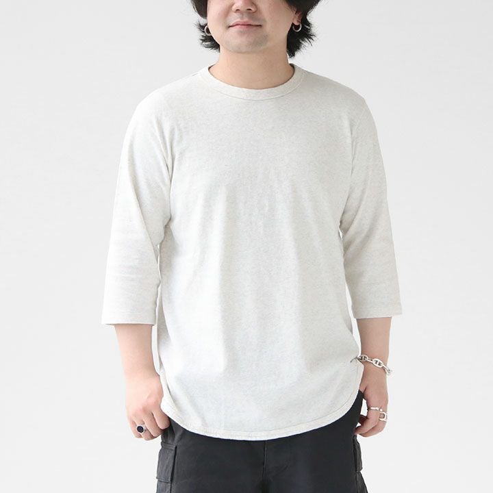 FilMelange(フィルメランジェ) ダヴィ クルーネック7分袖Tシャツ(DAVY 