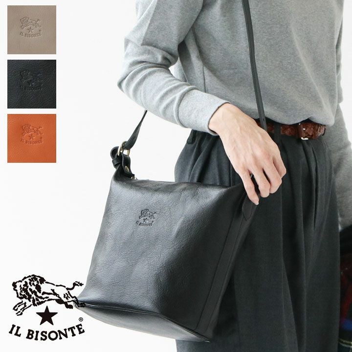 IL BISONTE(イルビゾンテ) バケツ型ショルダーバッグ(5442300111)の