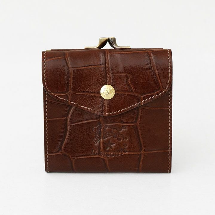 IL BISONTE(イルビゾンテ) クロコエンボスレザー ウォレット