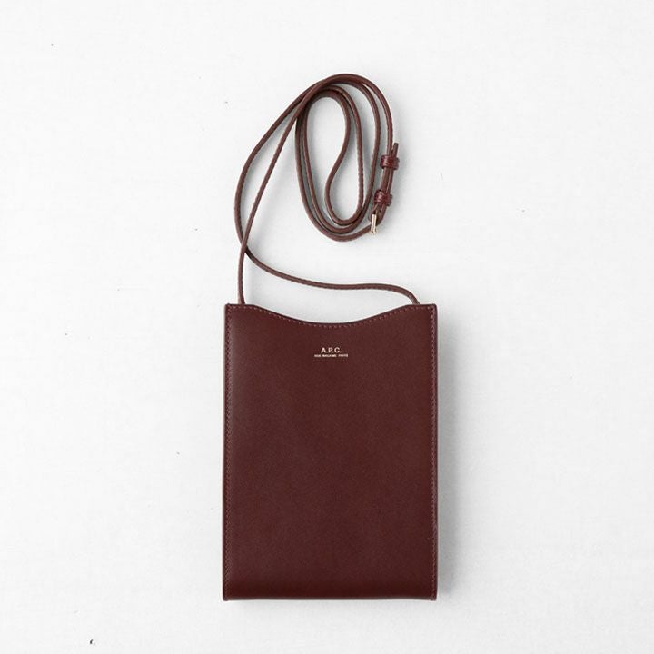 A.P.C. ジェイミー　レザーバッグ　ブラウン　茶色　APC アーペーセー 楽天市場】アーペーセー jamie ネックポーチの通販