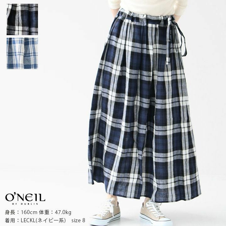 O'NEIL of DUBLIN(オニール・オブ・ダブリン) リネンタータン タックス