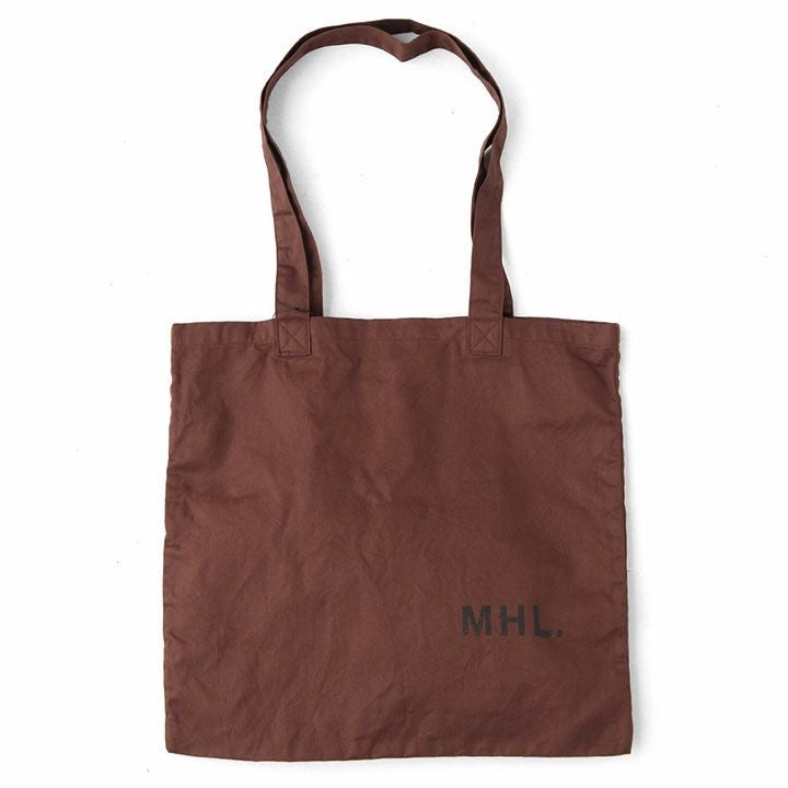 良品 MHL. エムエイチエル 2WAY トートバッグ キャンバス チャコール 