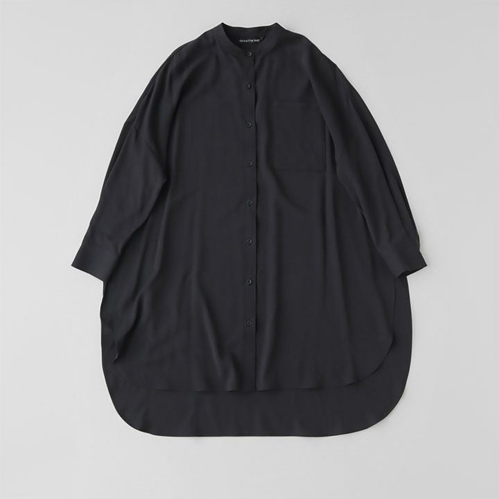 mizuiro ind(ミズイロインド) バンドカラーロングシャツ(1-239056)の
