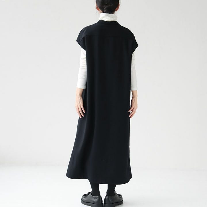 Le glazik(ル グラジック) ウーレンフランネル スキッパーワンピース