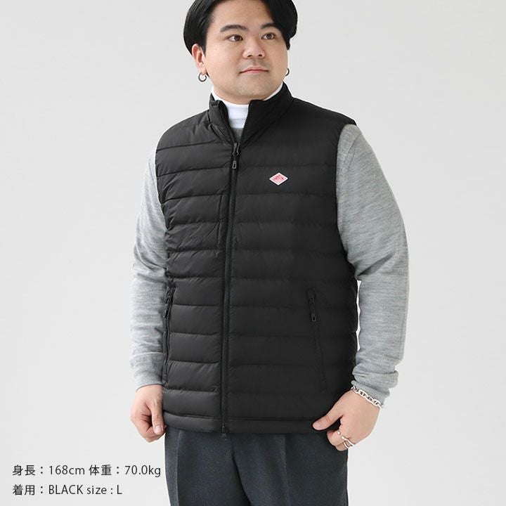 DANTON(ダントン) ナイロンタフタ ミドルダウン スタンドカラーダウン