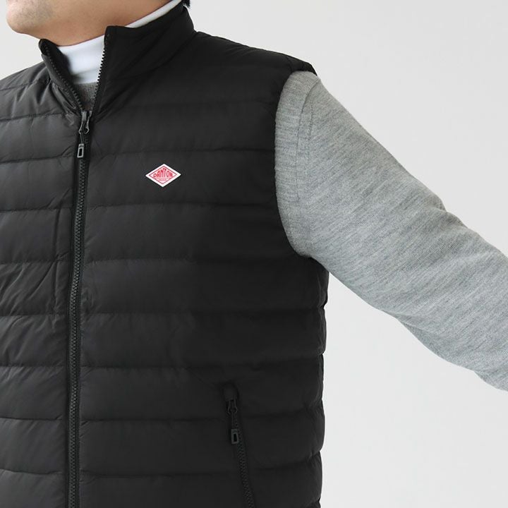 DANTON(ダントン) ナイロンタフタ ミドルダウン スタンドカラーダウン