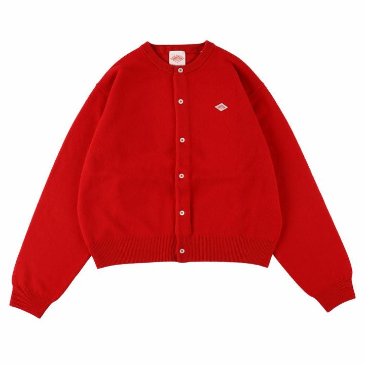 ダントンウール100%カーディガン　Mサイズ　36 DANTON(ダントン)CREW NECK CARDIGAN(クルーネックカーディガン