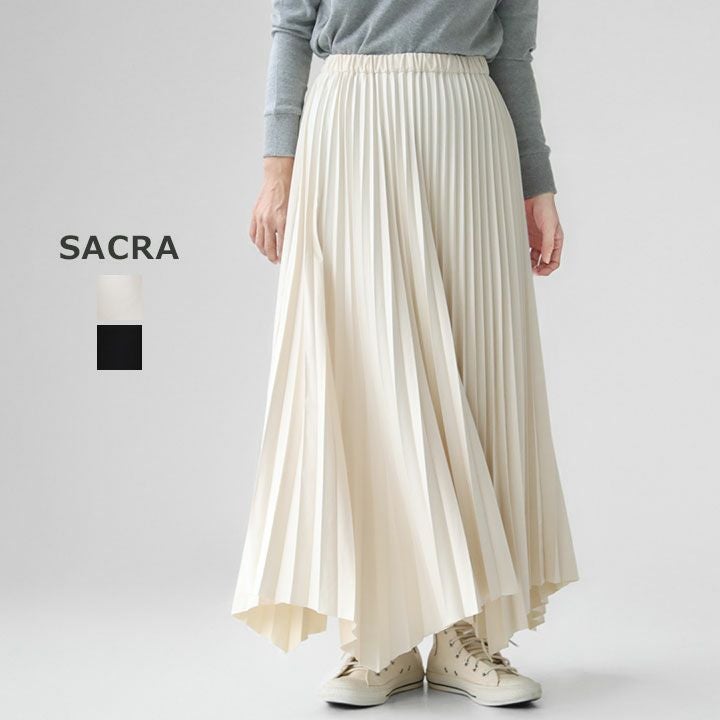 SACRA サクラ｜シンセティック スエード プリーツスカート 125523121の