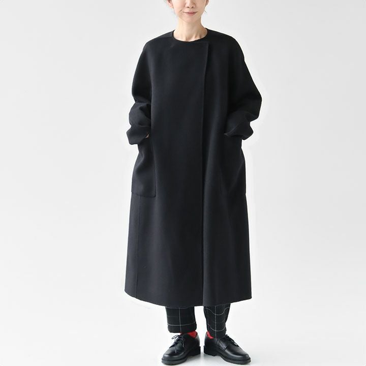 Ballsey(ボールジィ) プレミアムウールリバー ノーカラーコート(11-08