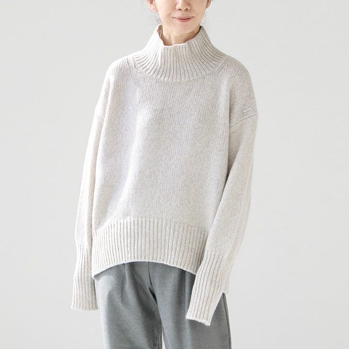 GALERIE VIE(ギャルリー ヴィー) ファインウール ハイネックプル