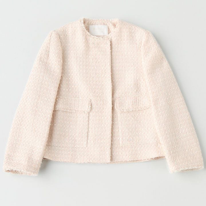 Ballsey(ボールジィ) ミックスヤーンツイード ノーカラージャケット(11