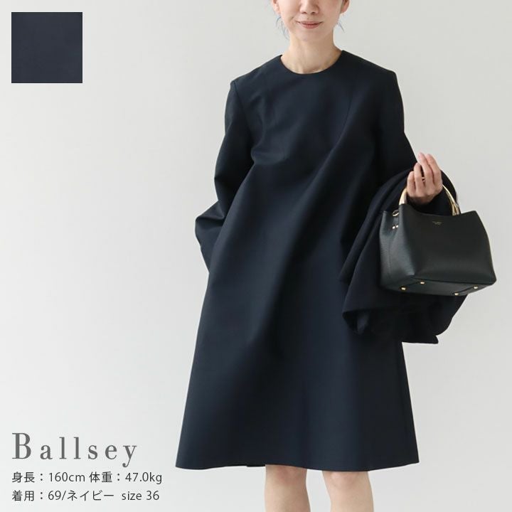 Ballsey(ボールジィ) ハイカウントダブルクロス Aラインワンピース(11