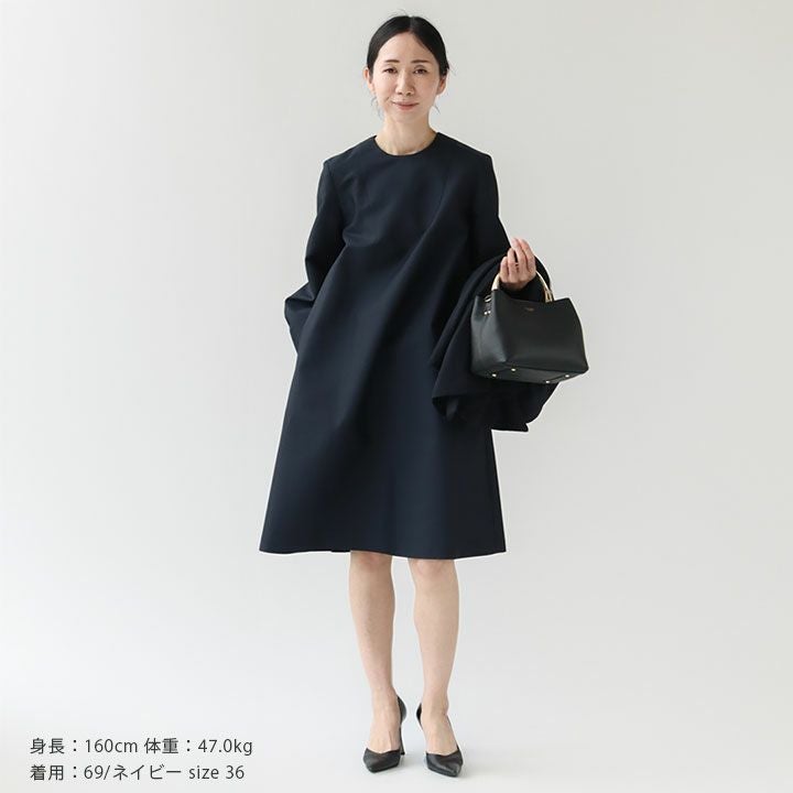 Ballsey(ボールジィ) ハイカウントダブルクロス Aラインワンピース(11