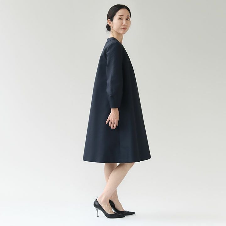 Ballsey(ボールジィ) ハイカウントダブルクロス Aラインワンピース(11