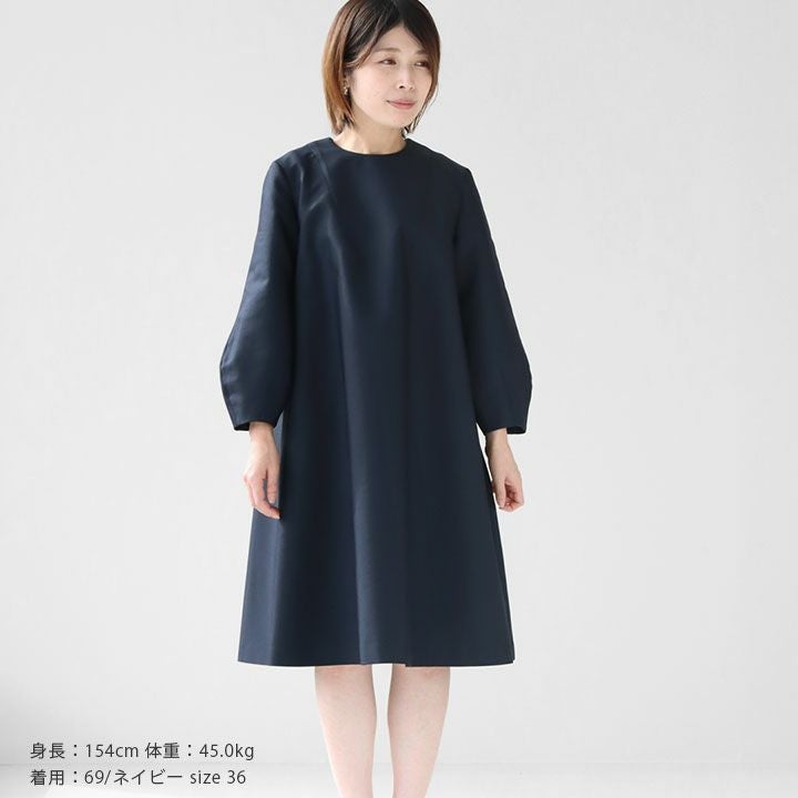 Ballsey(ボールジィ) ハイカウントダブルクロス Aラインワンピース(11