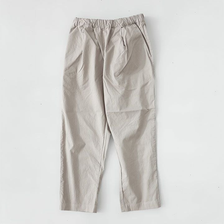 PRIT プリット｜40/1綾ダンプ ワンタックテーパードパンツ P71633の
