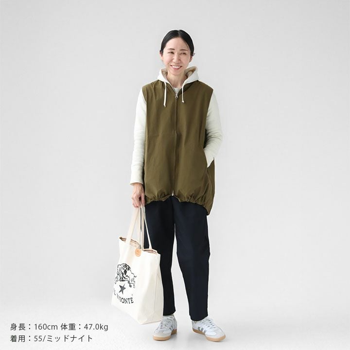 PRIT プリット｜40/1綾ダンプ ワンタックテーパードパンツ P71633の