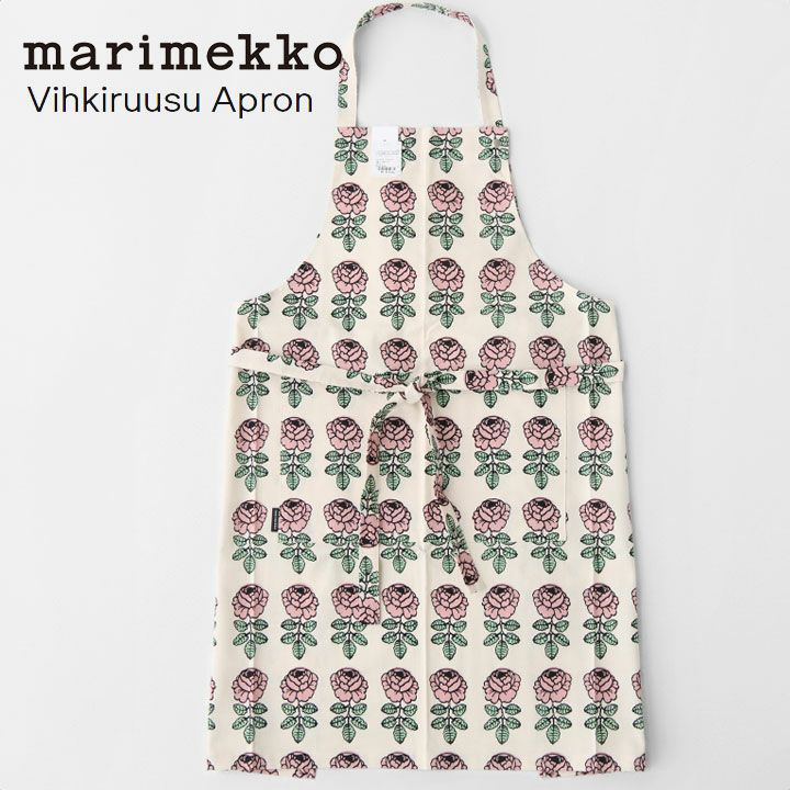 marimekko(マリメッコ) Vihkiruusu エプロン(52249-73375)の通販｜NEWS