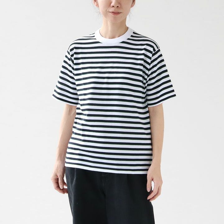 JOHN SMEDLEY(ジョン スメドレー) ユニセックス 30G 半袖 ボーダー