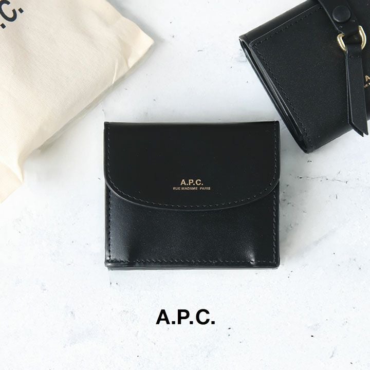 アーペーセー 財布 Genève trifold ウォレット｜レザーグッズ｜A.P.C. | アーペーセー日本