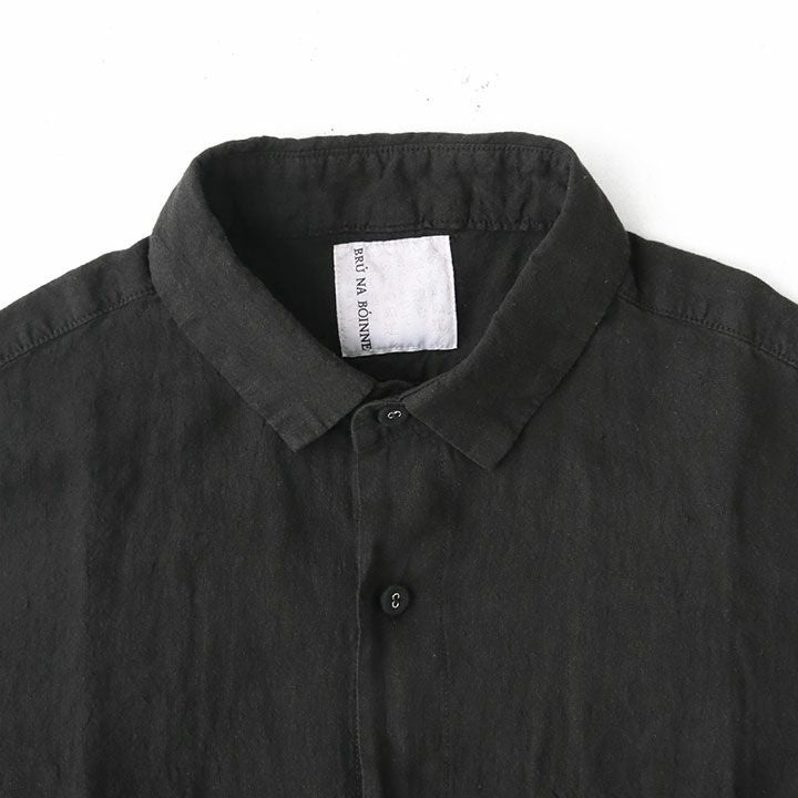 BRU NA BOINNE(ブルーナボイン) グランパリネンシャツ(4474A)の通販
