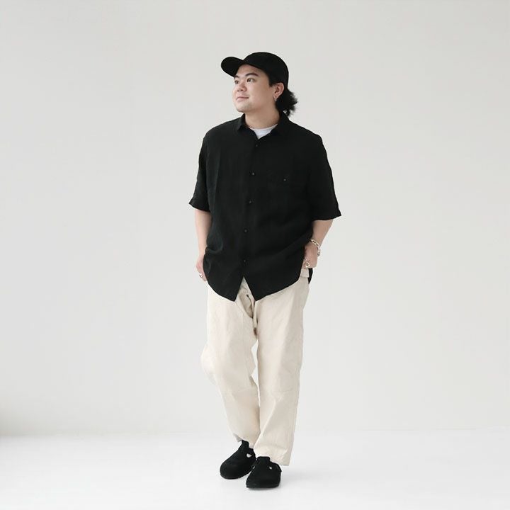 BRU NA BOINNE(ブルーナボイン) グランパリネンシャツ(4474A)の通販