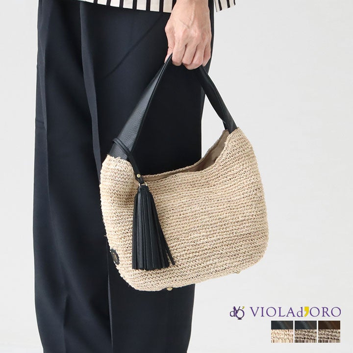 早い者勝ち⭐︎VIOLAd’ORO トートバッグ　美品⭐︎ VIOLAd'ORO（ヴィオラドーロ） トートバッグ ナイロン ノットハンドル