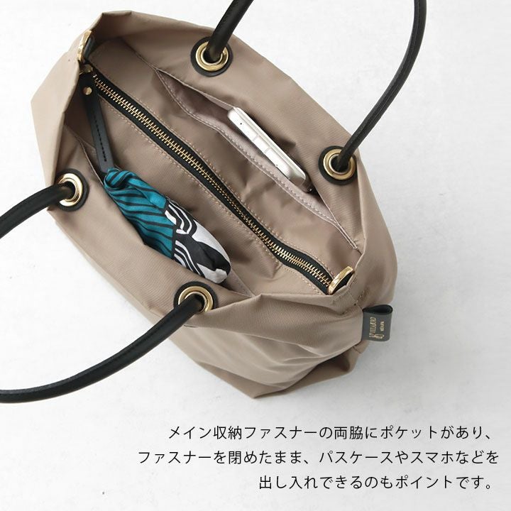 VIOLAd'ORO(ヴィオラドーロ) BIANCA ノットハンドルナイロントートS