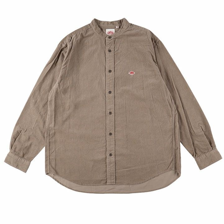 DANTON(ダントン) メンズ コーデュロイ バンドカラーシャツ(DT
