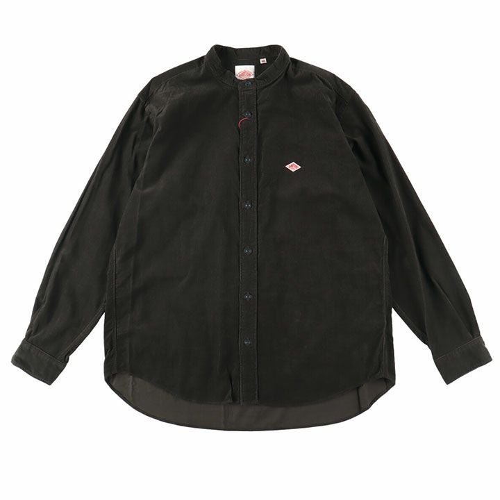 DANTON(ダントン) メンズ コーデュロイ バンドカラーシャツ(DT