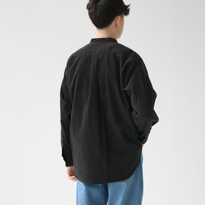 DANTON(ダントン) メンズ コーデュロイ バンドカラーシャツ(DT