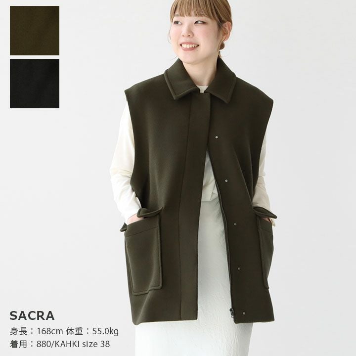SACRA(サクラ) ラムウール メルトンジレ(123604061)の通販｜NEWS