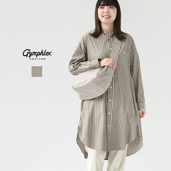 GYMPHLEX(ジムフレックス) バンドカラーシャツワンピース(GY-G0064MTS