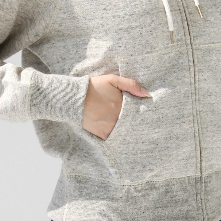 MACPHEE(マカフィー) コットンジャージー ジップアップパーカー(12-03