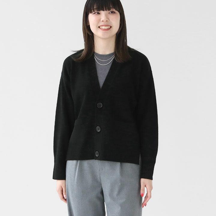 MACPHEE(マカフィー) NZ LAMB 9G Vネックカーディガン(12-02-44-02204