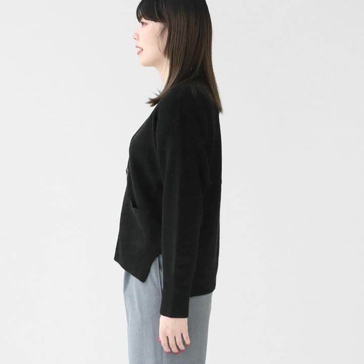 MACPHEE(マカフィー) NZ LAMB 9G Vネックカーディガン(12-02-44-02204