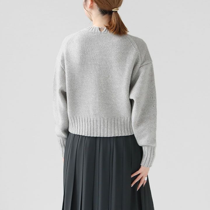 MACPHEE(マカフィー) ラムカシミヤ クルーネックプルオーバー(12-02-44