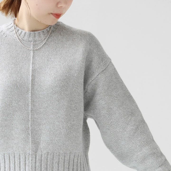 MACPHEE(マカフィー) ラムカシミヤ クルーネックプルオーバー(12-02-44