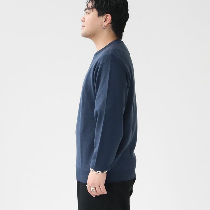 JOHN SMEDLEY(ジョン スメドレー) 30G長袖ダブルジャガードクルー 