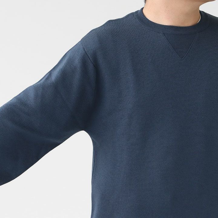 JOHN SMEDLEY(ジョン スメドレー) 30G長袖ダブルジャガードクルー 