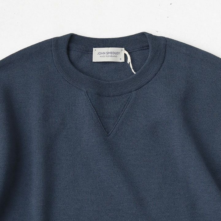 JOHN SMEDLEY(ジョン スメドレー) 30G長袖ダブルジャガードクルー 