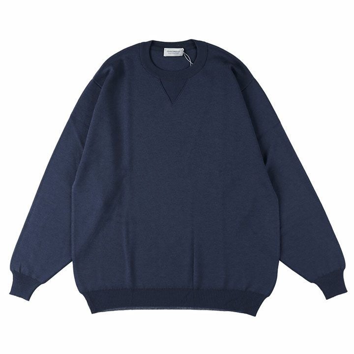 JOHN SMEDLEY(ジョン スメドレー) 30G長袖ダブルジャガードクルー