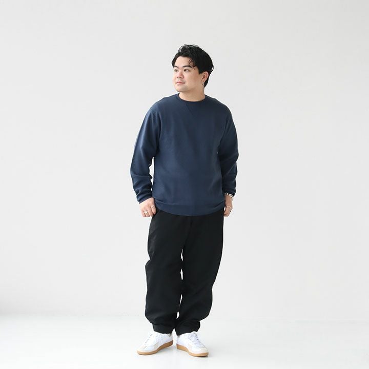 JOHN SMEDLEY(ジョン スメドレー) 30G長袖ダブルジャガードクルー 
