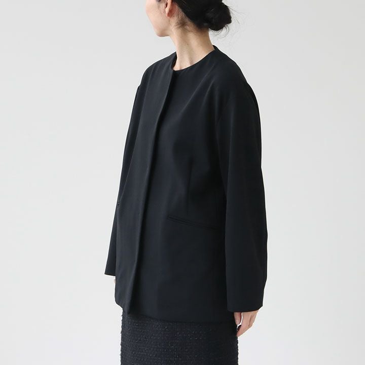 Ballsey(ボールジィ) ジョーゼットジャージー ノーカラージャケット(11